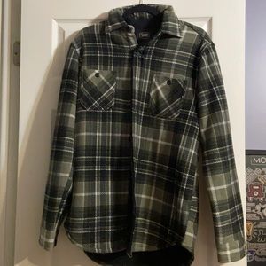 Fleece Flannel Jacket with Sherpa liner